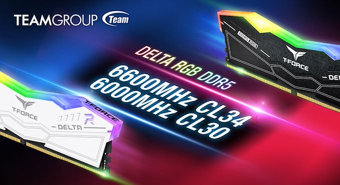 Computex 2022: TeamGroup Announces T-Force Delta RGB DDR5-6600 CL34 and DDR5-6000 CL30 Memory