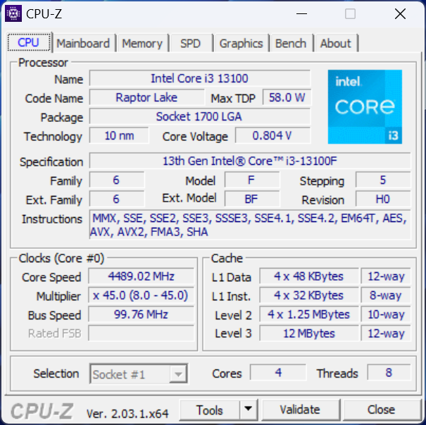 REVIEW  Intel Core i3-13100: faltaram as novidades Raptor Lake