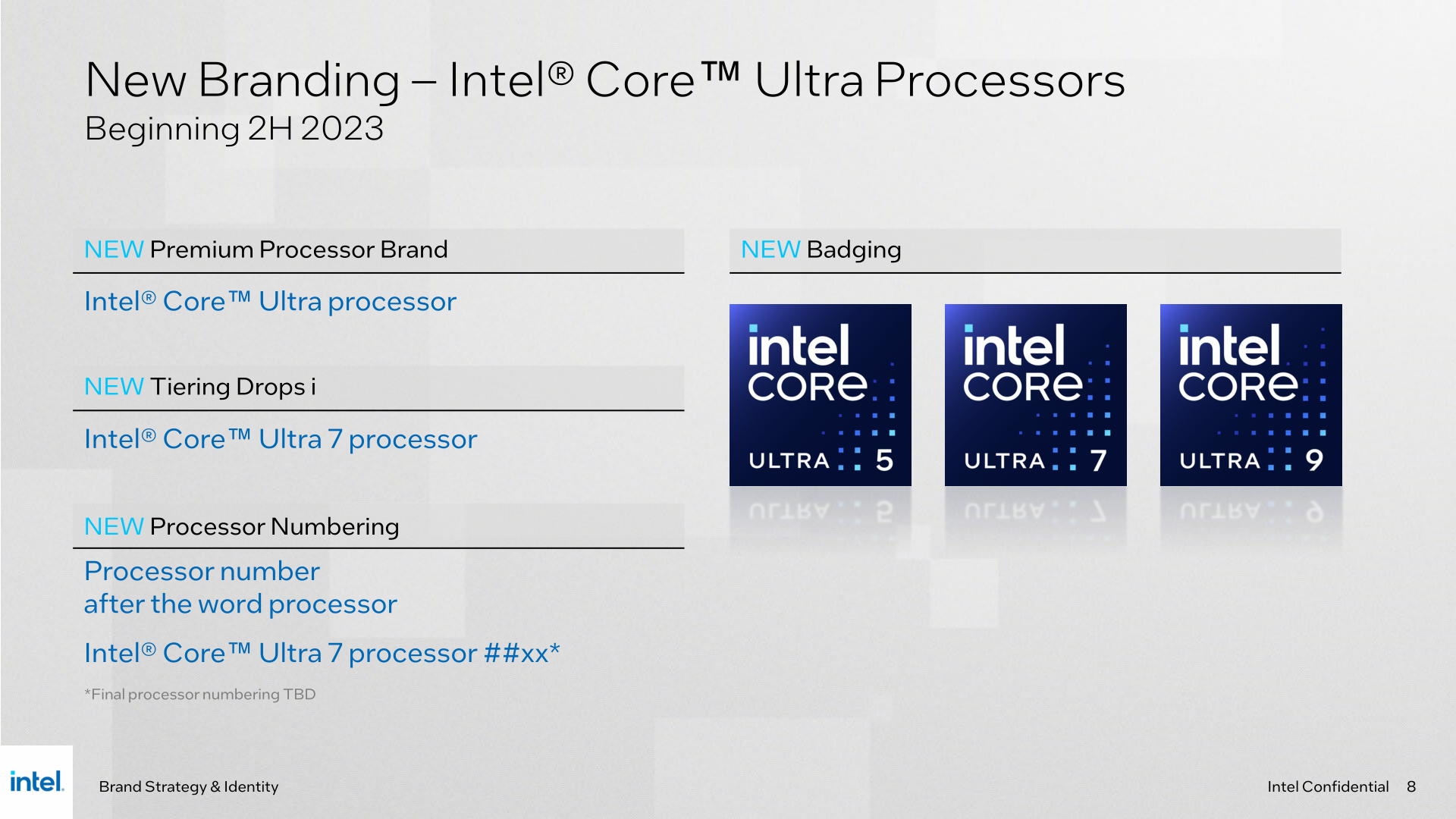 Intel To Launch New Core Processor Branding for Meteor Lake: Drop the i,  Add Ultra Tier