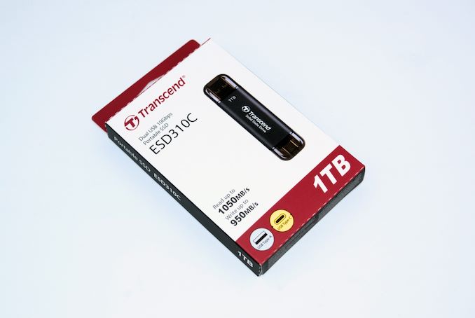 Transcend ESD310C 10 Gbps USB-C/A 3.2 Gen 1x2 SSD 256 Go