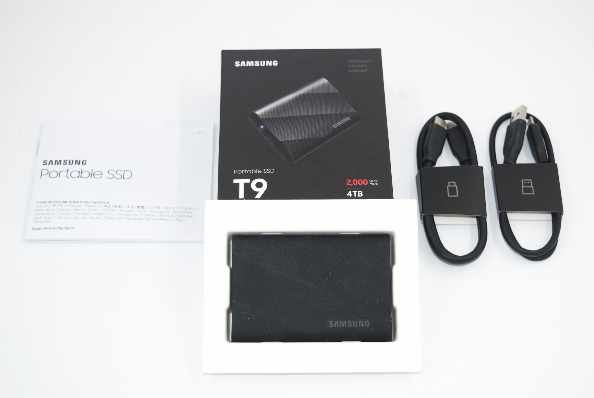  SAMSUNG T9 Portable SSD 2TB, USB 3.2 Gen 2x2 External