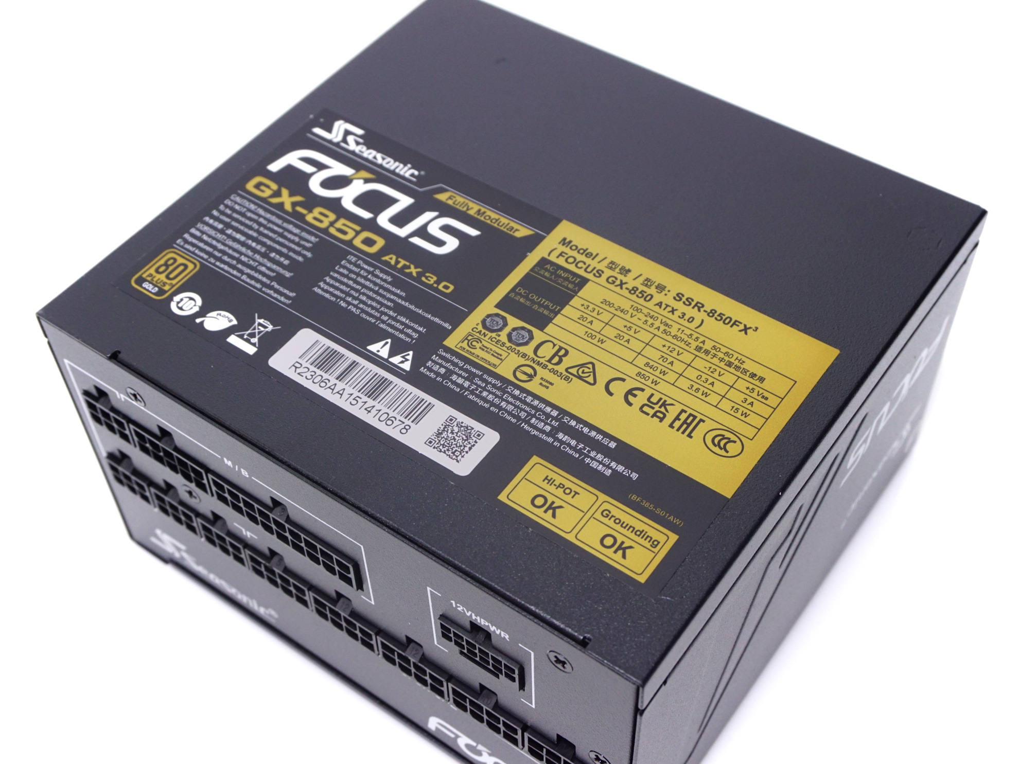 Seasonic USA Focus GX-850 850 Watt 80 Plus Gold ATX Fully Modular Power  Supply - ATX 3.0 Compatible - Micro Center