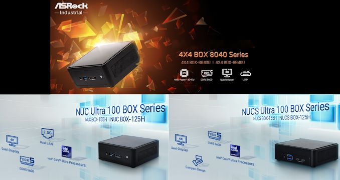 ASRock Industrial 4X4 BOX 8040 and NUC S Ultra 100 BOX Series