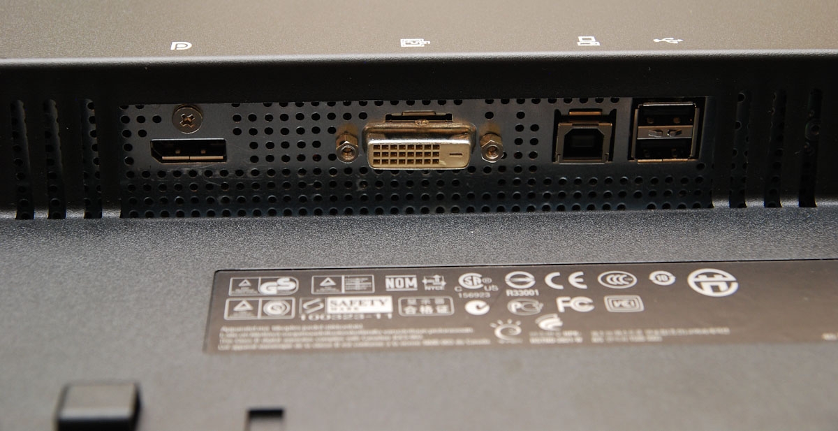 hp monitor connectors