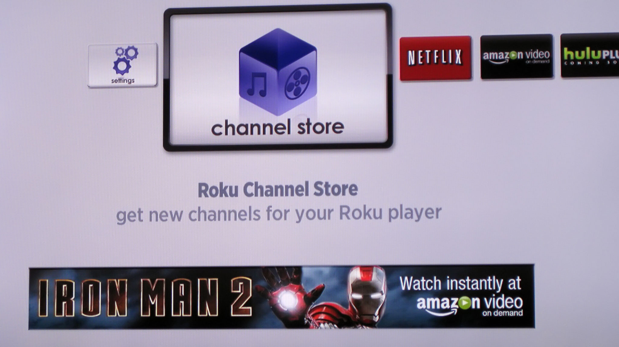 Netflix, TV App, Roku Channel Store
