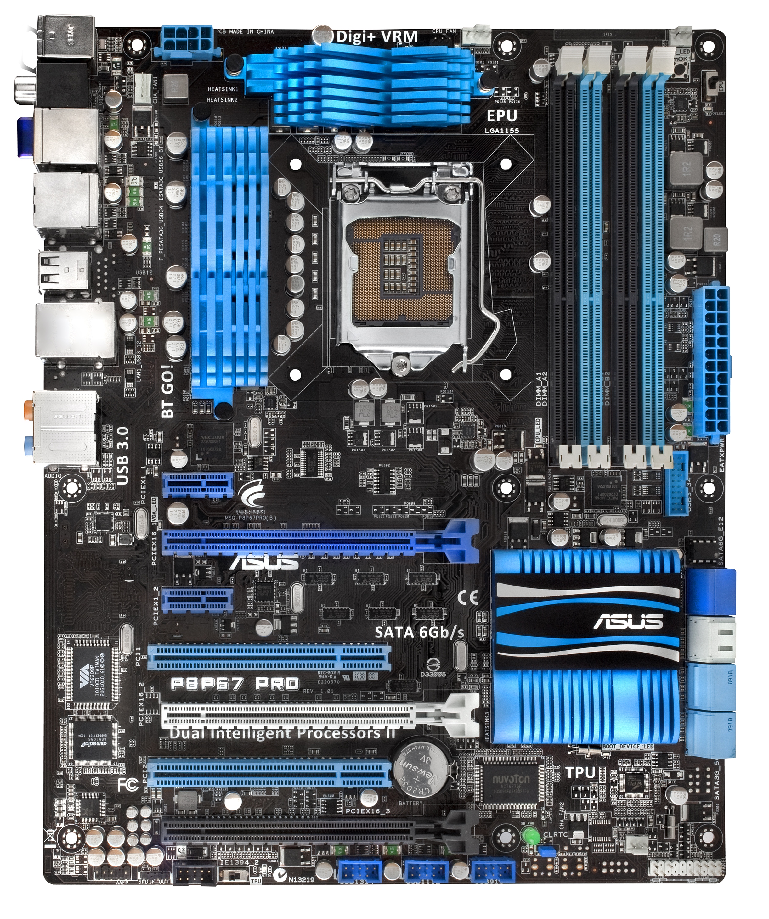 ASUS P8P67 Pro: Visual Inspection - The Battle of the P67