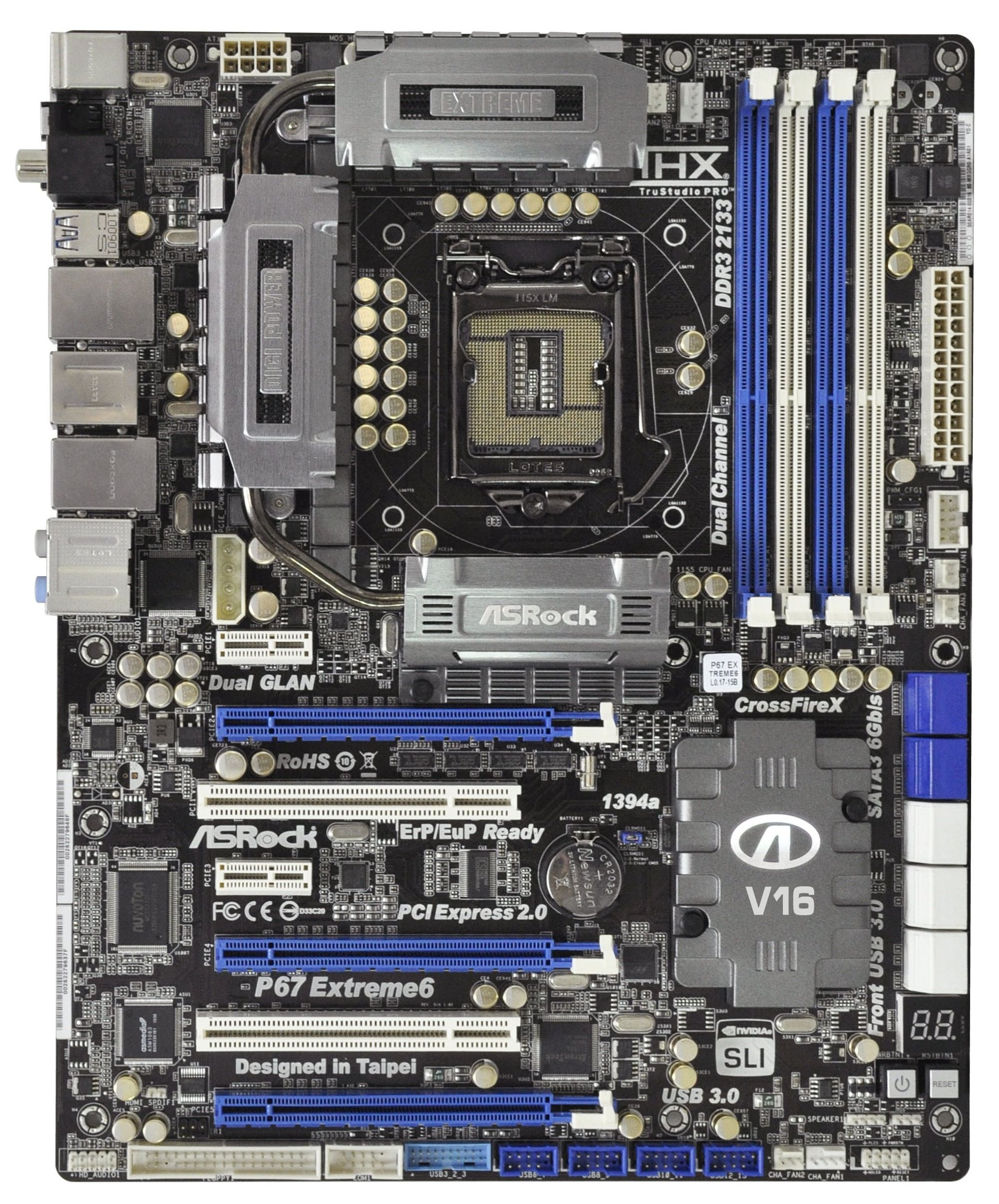 ASRock P67 Extreme6: Overview and Visual Inspection - P67 $190 Part 2