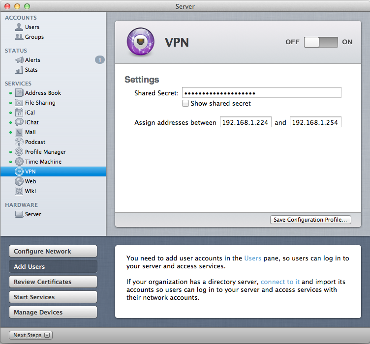 vpn server configurator mac
