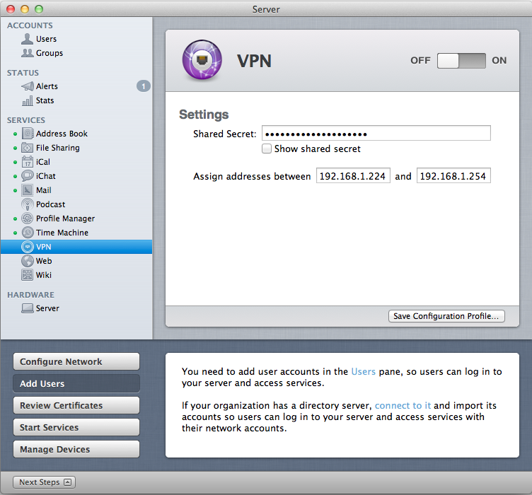 vpn for mac os x lion