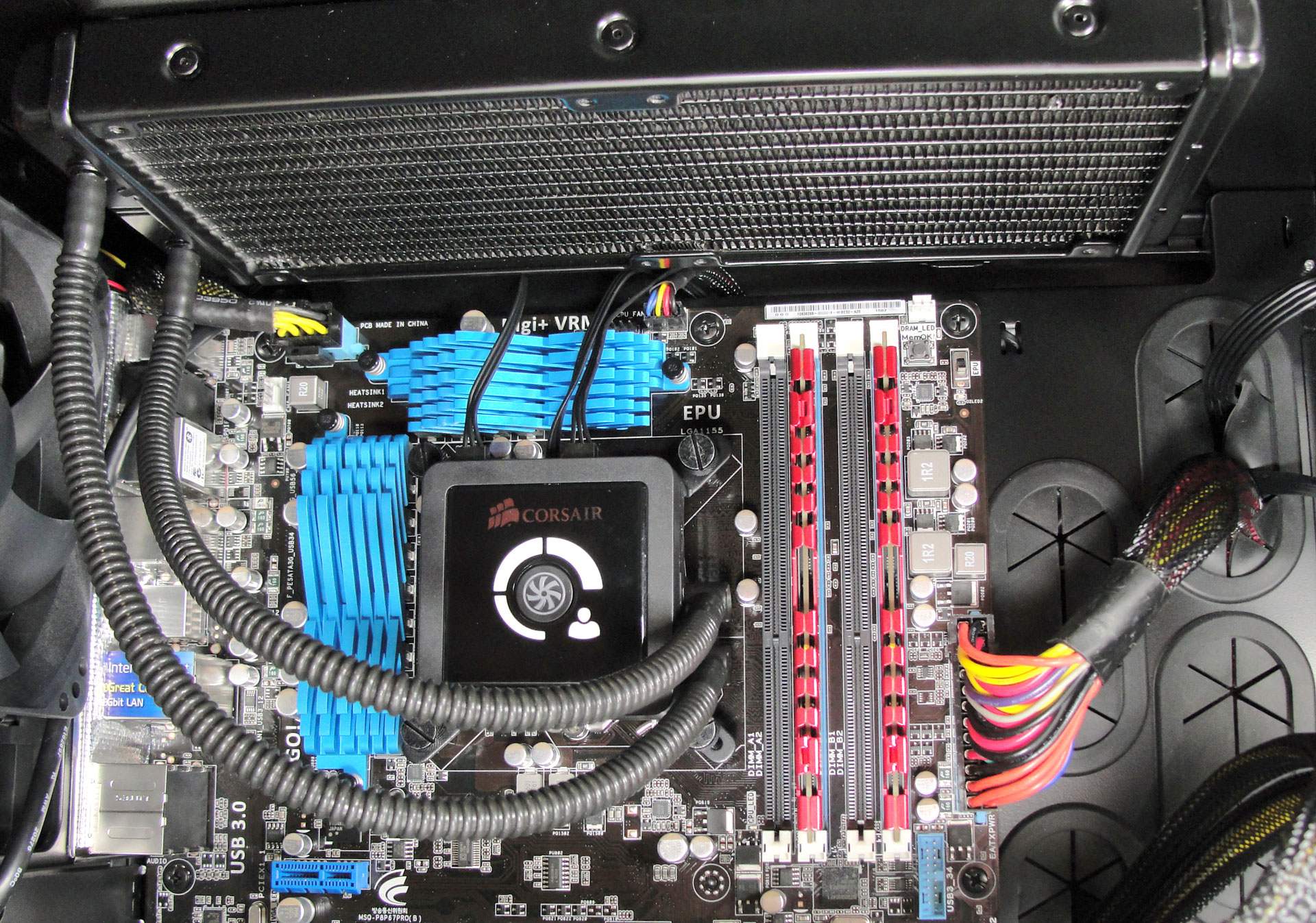Installation - Corsair Hydro Series: H60, H80 and H100 Reviewed