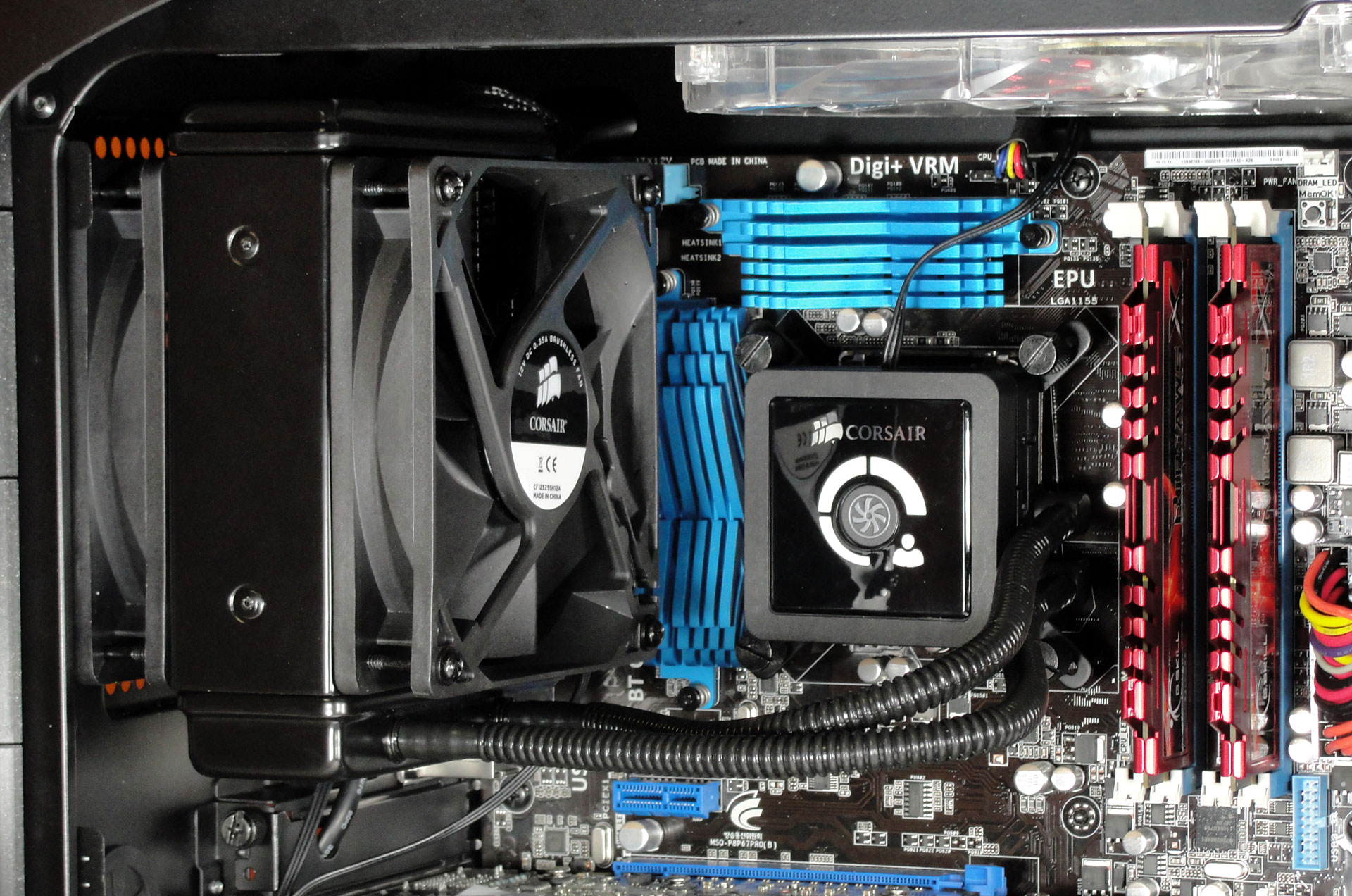 Installation - Corsair Hydro Series: H60, H80 and H100 Reviewed
