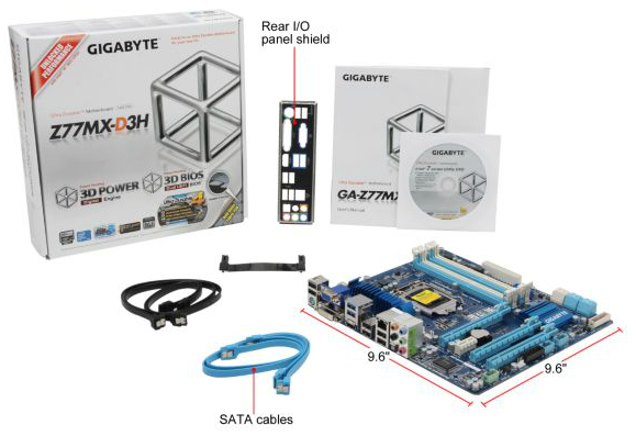 Gigabyte GA-Z77MX-D3H In The Box, Overclocking - Gigabyte GA-Z77MX.