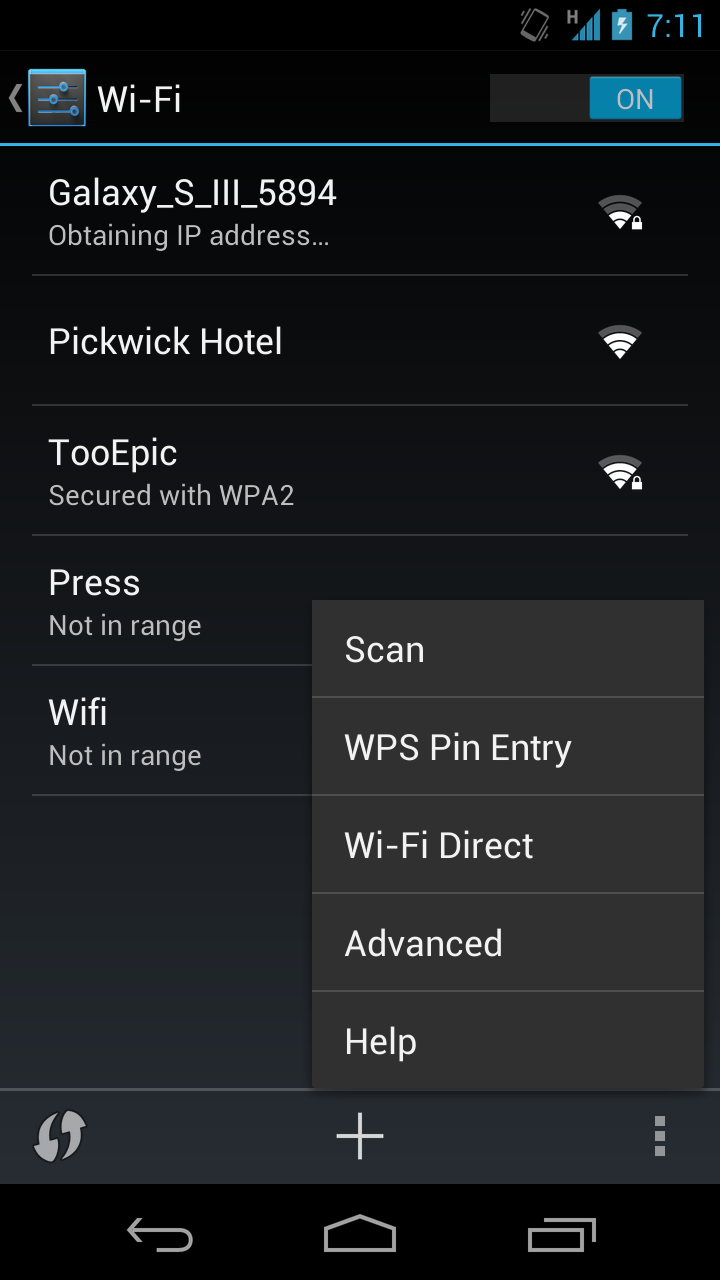 how to connect to wps on android 4.1