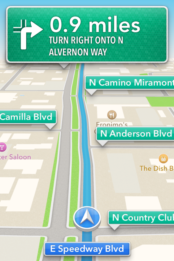 Maps Turn By Turn Navigation And Listings The Ios 6 Review Maps Thoroughly Investigated And More
