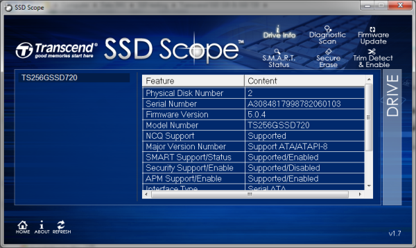 using transcend ssd scope to transfer system