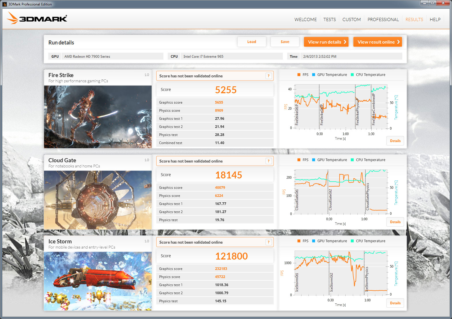 3DMark Download v266174 Time Spy