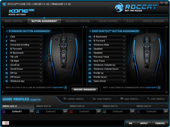 Roccat S Kone Software Capsule Review Roccat S Kone Xtd And Kone Pure Gaming Mice