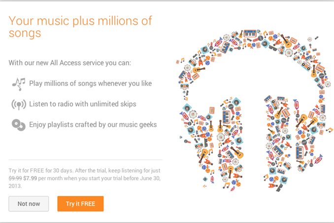 Google Play Music: Free Music For Everything You Do 