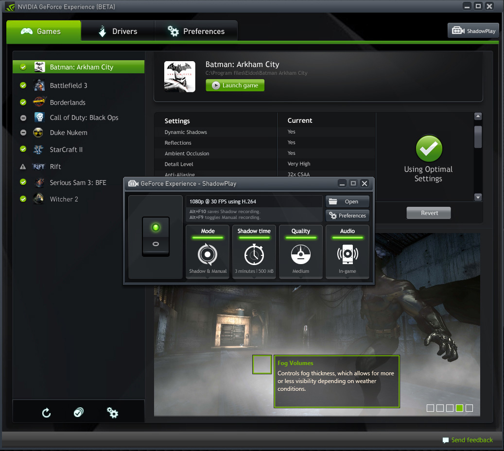 Geforce Shadowplay Gets A Beta Date Twitch Support