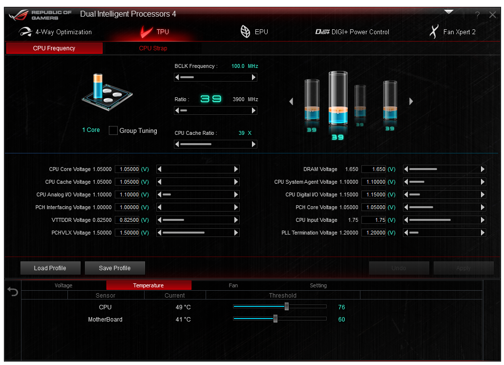 asus temp monitor software