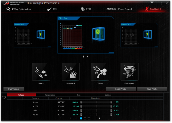 asus rampage iv extreme fan control