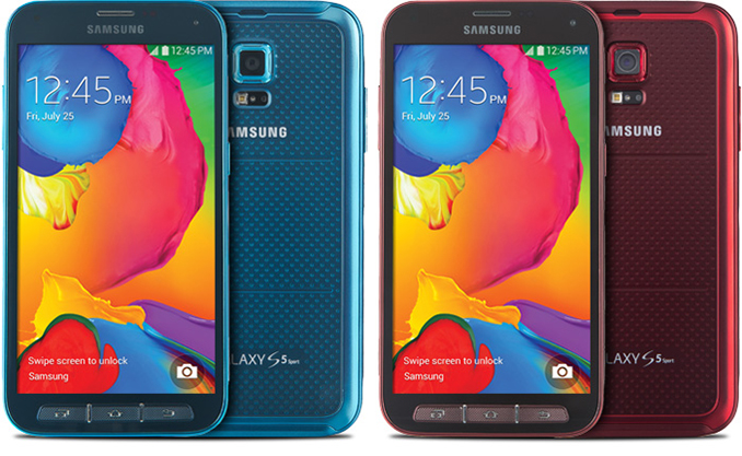 samsung s5 electric blue front