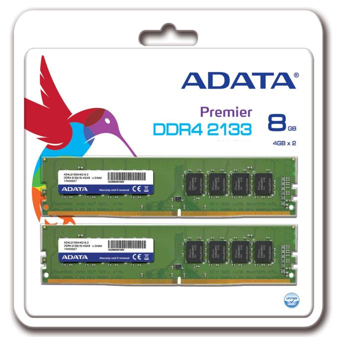 ADATA Formally Announces DDR4-2133 CL15 UDIMMs