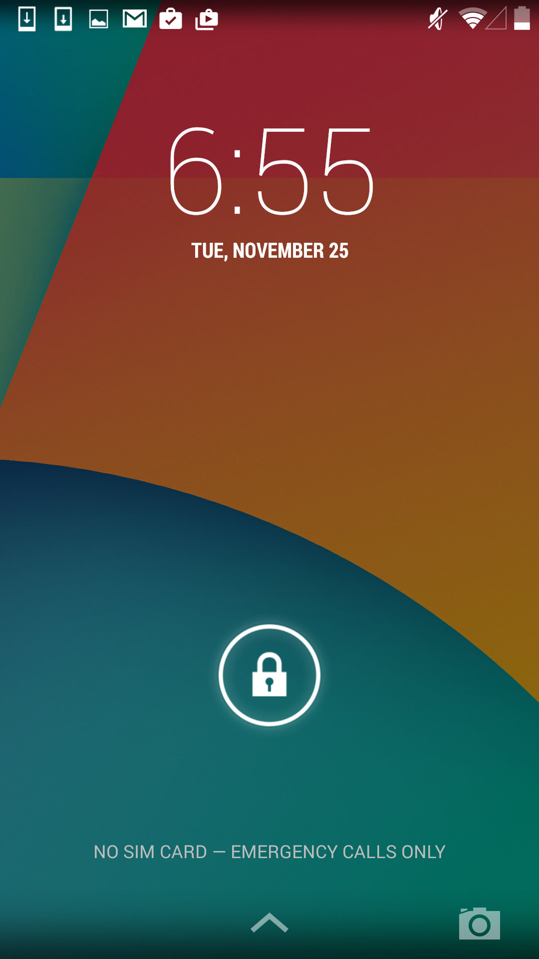 android lock screen no keyboard