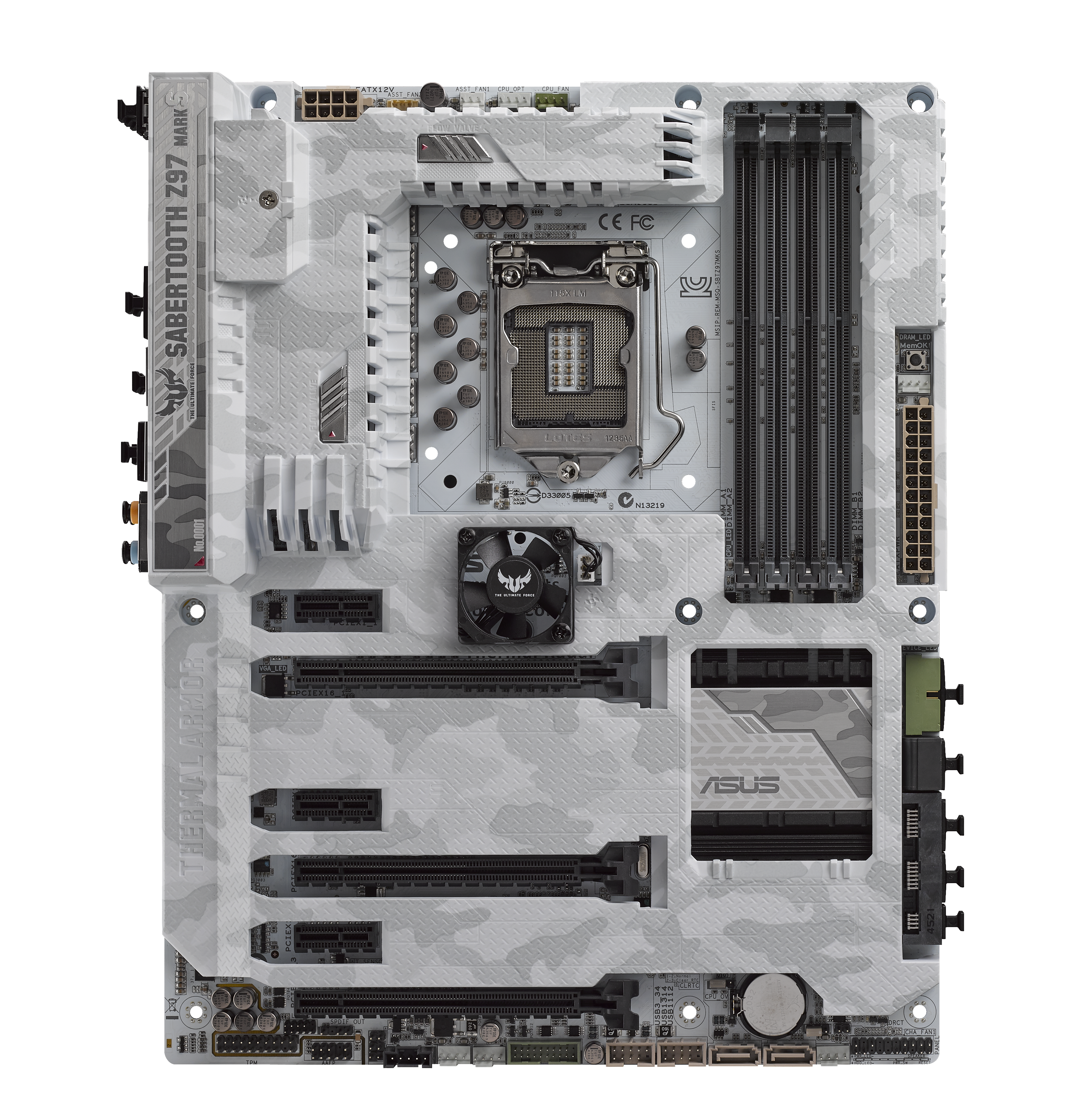 ASUS TUF Z97 Mark S Motherboard Review: The Arctic Camo Special