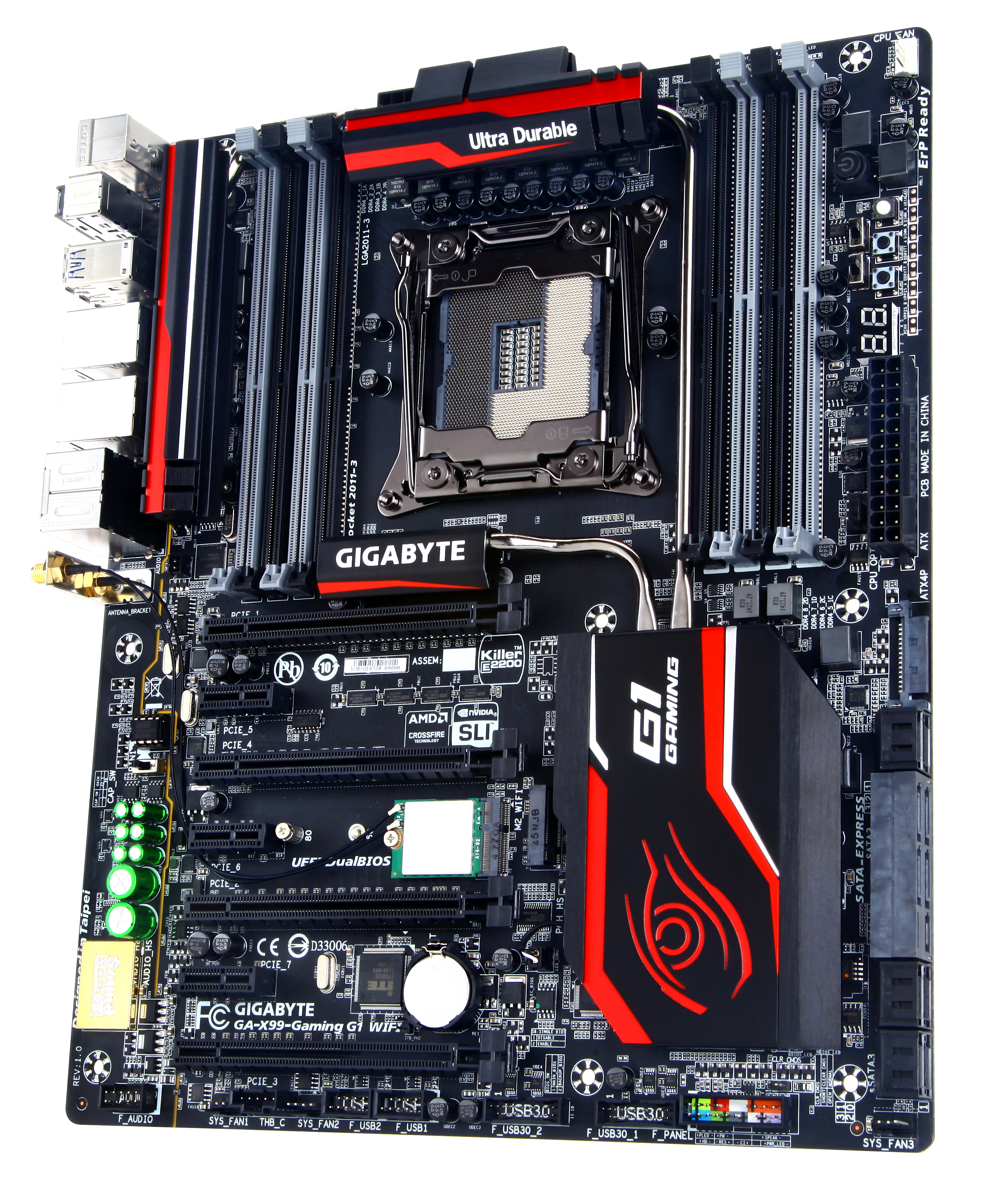 gigabyte 1 switch network WIFI X99 Review Gaming G1 Motherboard GIGABYTE