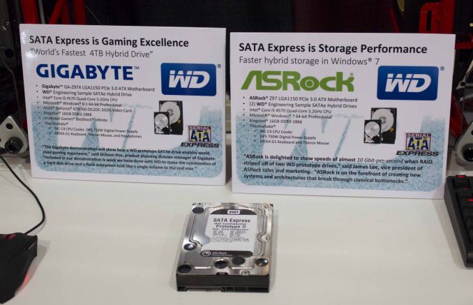Western Digital Shows Off a 128GB SSD + 4TB 3.5" SATA Express Dual-Drive
