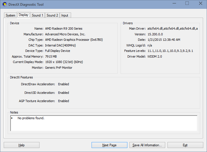 DirectX 12 / WDDM 2.x detection needs to be tweaked · Issue #22