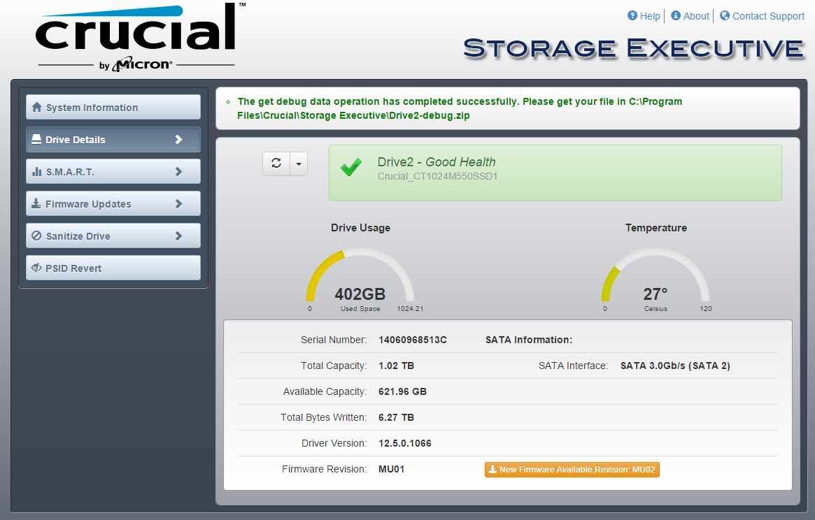 A Look at Storage Executive - Crucial's SSD Toolbox Crucial BX100 250GB, 500GB & 1TB) SSD Review