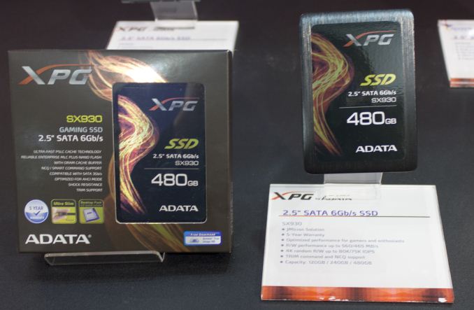 ADATA Displays XPG SX930 SSD, Two New TLC SSDs, Several PCIe