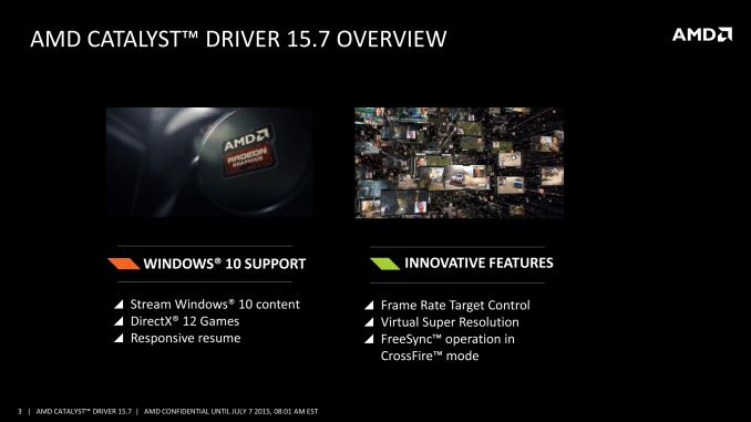 AMD Releases Catalyst 15.7 WHQL Drivers Crossfire Freesync Win10