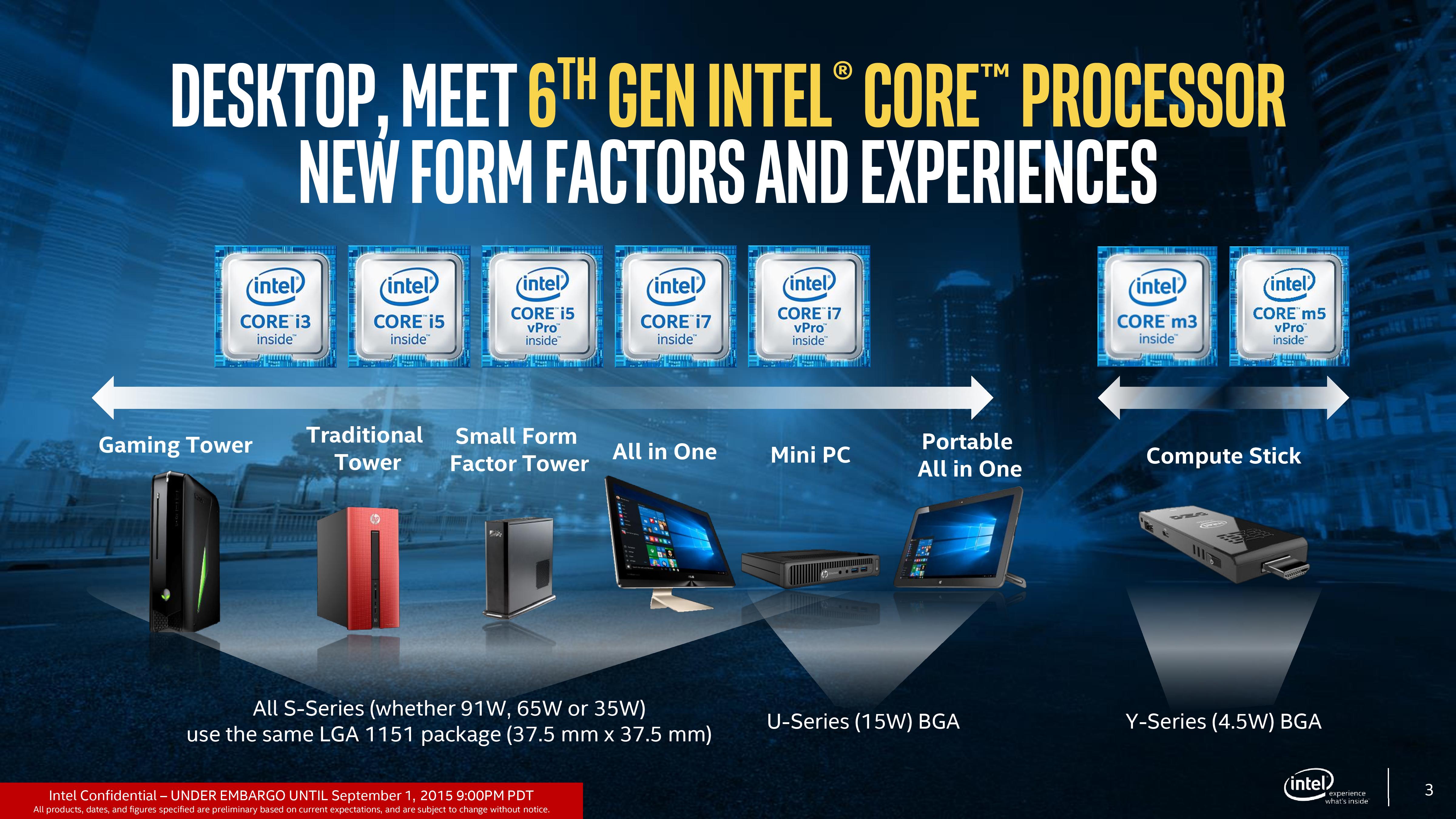 thee kofferbak omdraaien Processor Lists and Conclusions - The Intel Skylake Mobile and Desktop  Launch, with Architecture Analysis