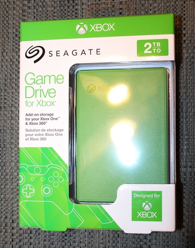 Black Seagate Game Drive for Xbox 2TB for Xbox ONE Portable HDD 