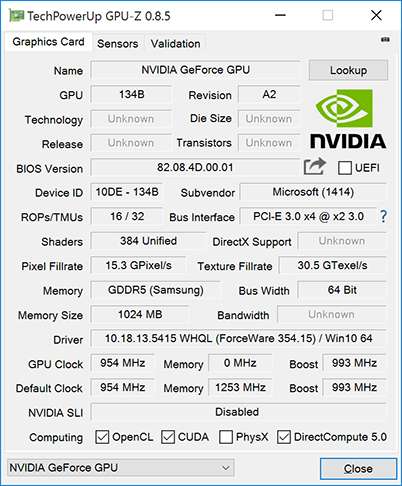 Geforce experience unknown online gpu