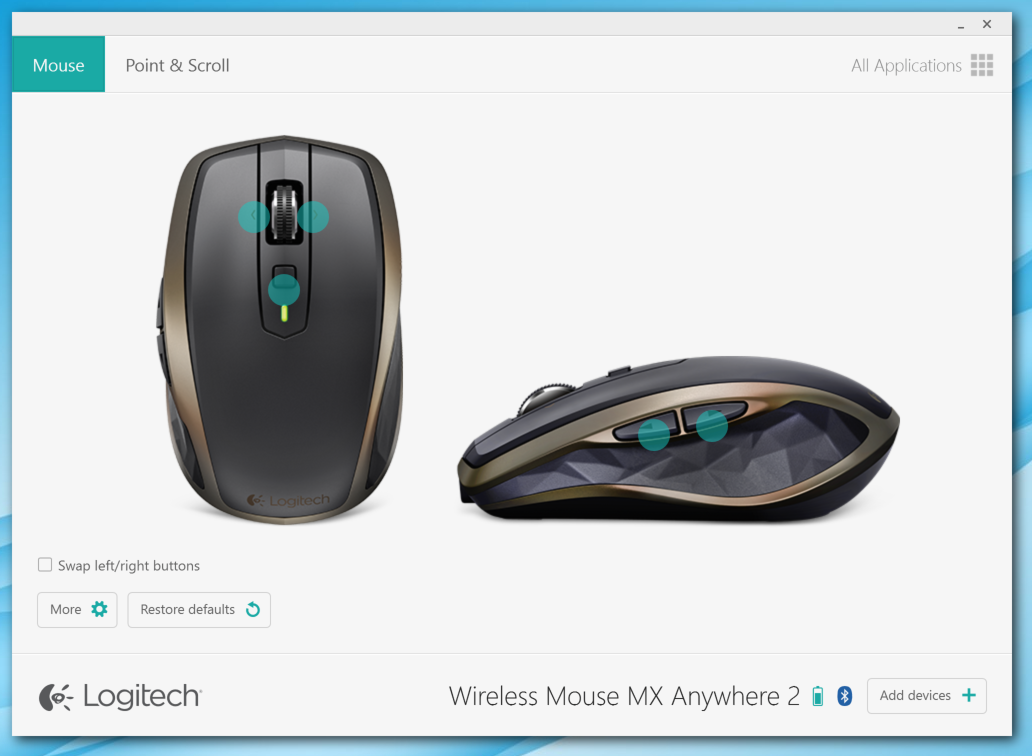 The Logitech MX Anywhere 2 Mouse: Portable