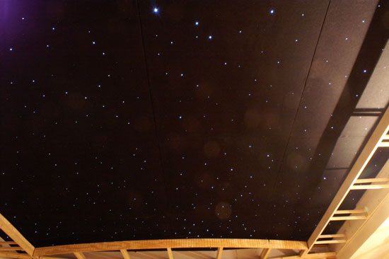 Theaterblog Installing The Starfield Ceiling