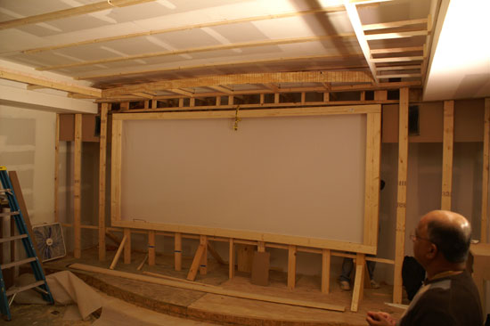 Theaterblog Installing The Starfield Ceiling