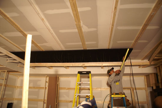 Theaterblog Installing The Starfield Ceiling