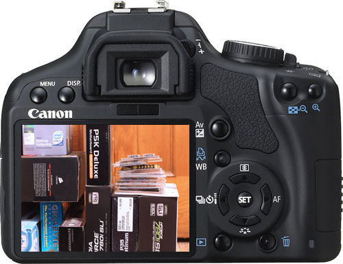 canon xsi liveview