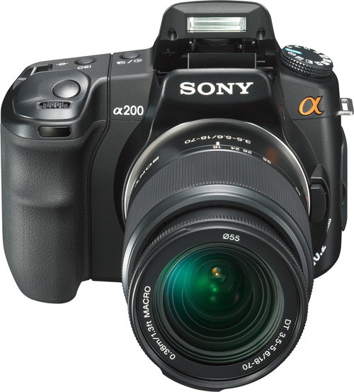 sony alpha a200 dslr camera