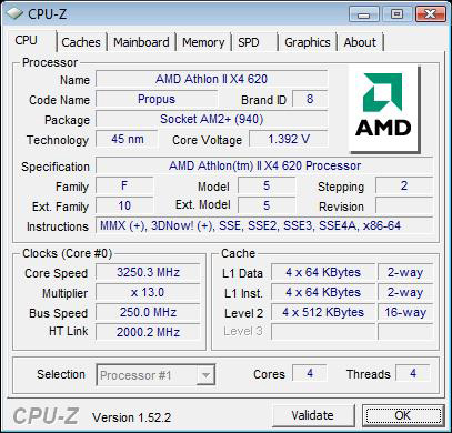 Power Consumption Overclocking AMD Athlon II X4 620 630 The