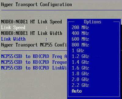 Что значит в bios ht link frequency