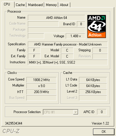 Amd best sale athlon 3100