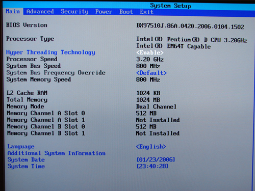 intel desktop board dg41rq bios update