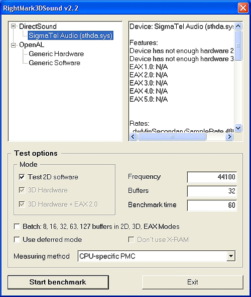 intel sigmatel audio