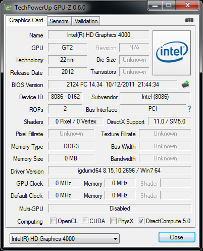 intel hd 4000 graphics driver